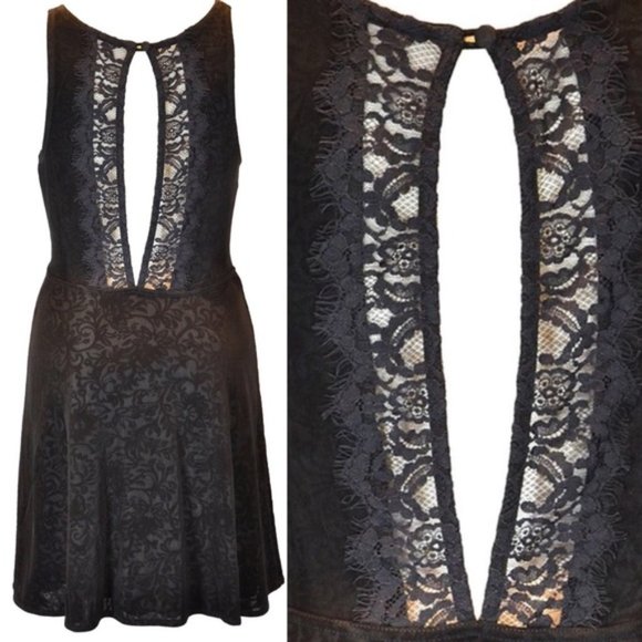 Free People Lady Jane Lace Floral Print Dress S - Picture 10 of 16